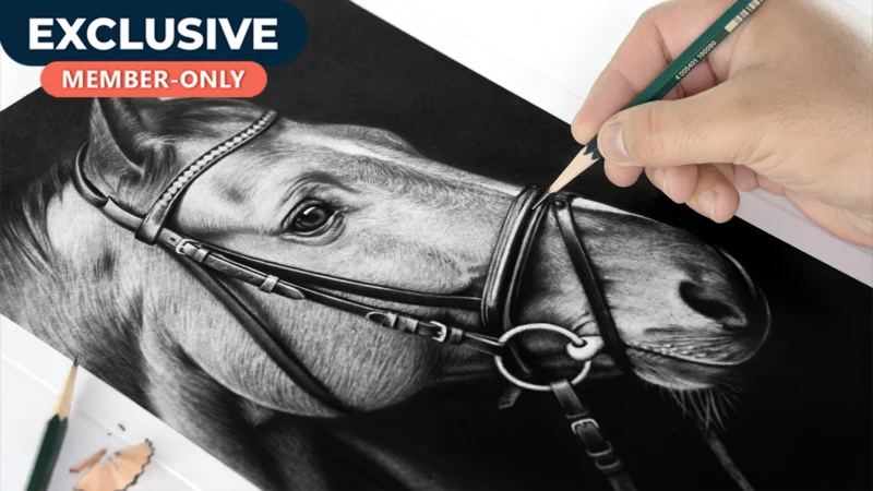 Realistic Horse Drawing — Animal Portrait