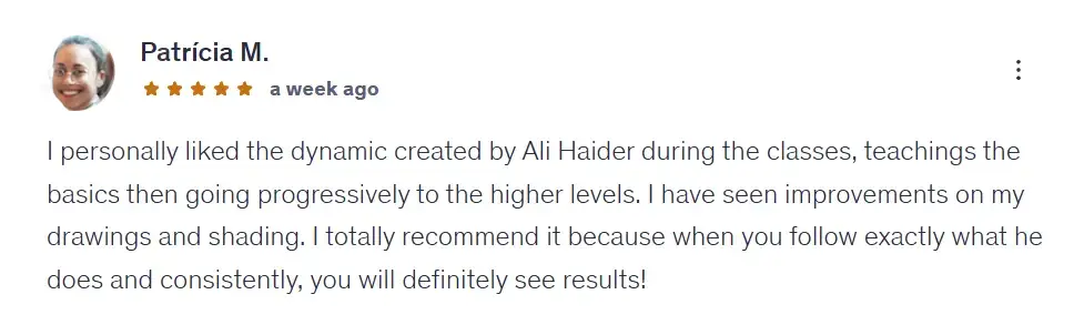 Student review — teaching quality and step-by-step guidance