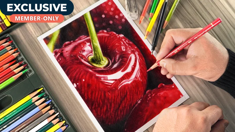 Realistic CHERRY Drawing!