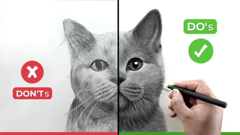 DO’s & DONT’s for Realistic Drawing!