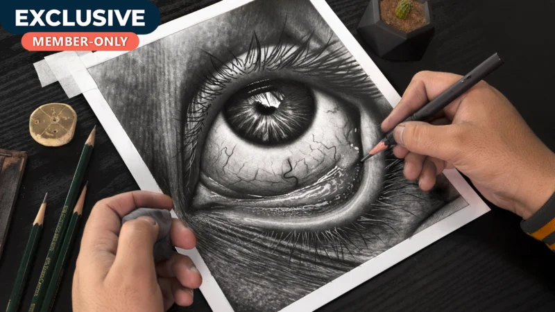 Hyper Realistic EYE Drawing!