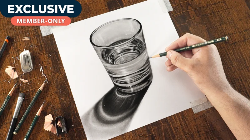 How to Draw Realistic GLASS